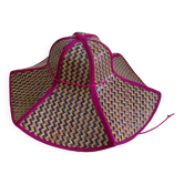 Chapeau paille tressée pliable