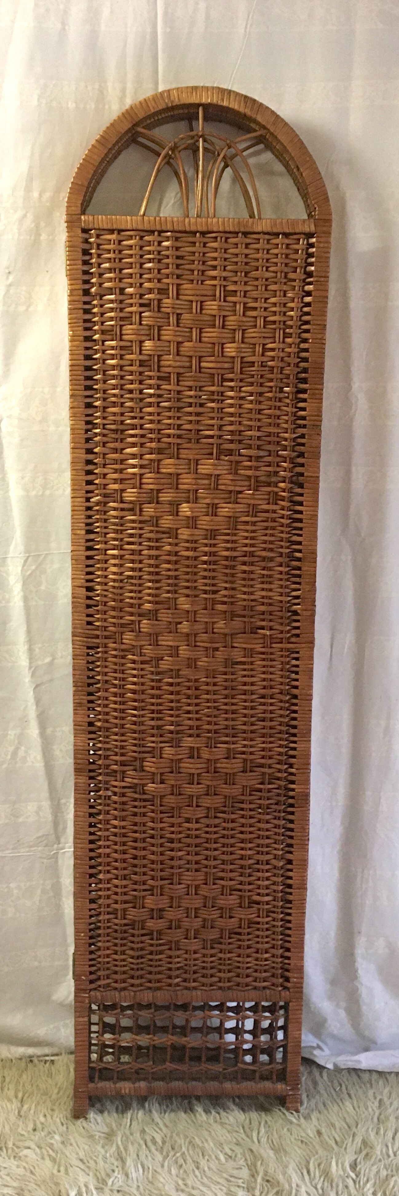 Vintage rattan screen