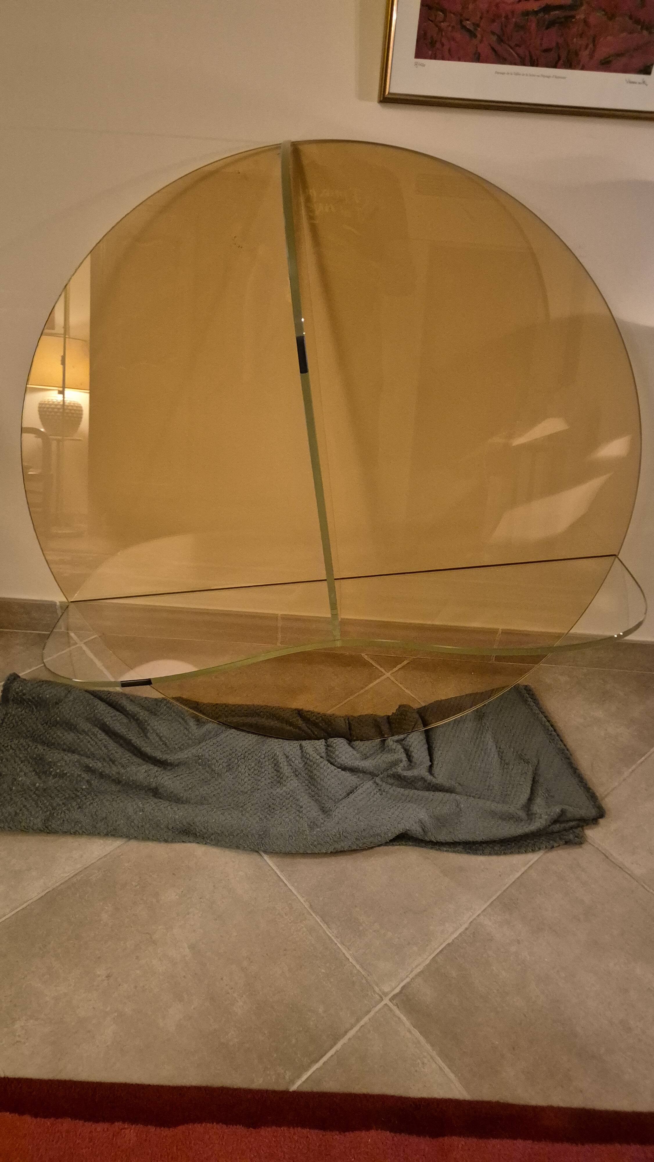 Smoked glass coffee table