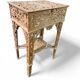 Rare antique wooden arch table, signed Amati, Turin, early 20th century Art Nouveau