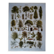 Lithographie originale sur les arbres