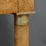Dressing table in elm burl veneer, Empire period – Early 19th century