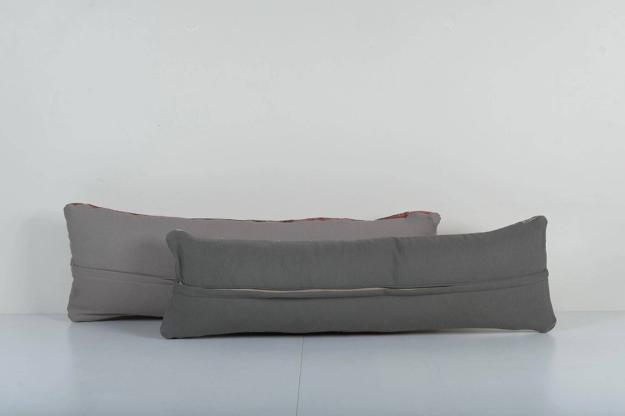 Set of 2 vintage Turkish cushion covers 25x86 cm
