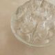Glass flower holder with 9 holes