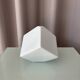 Vintage Jingdezhen Porcelain Bud Vase | White Geometric Minimalist Vase