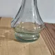 Small ribbed glass soliflore vase in vintage style