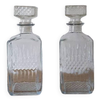 Paire de carafes à whisky