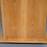 Buffet Ralph Lauren with polished slate stone and rosewood shelves.