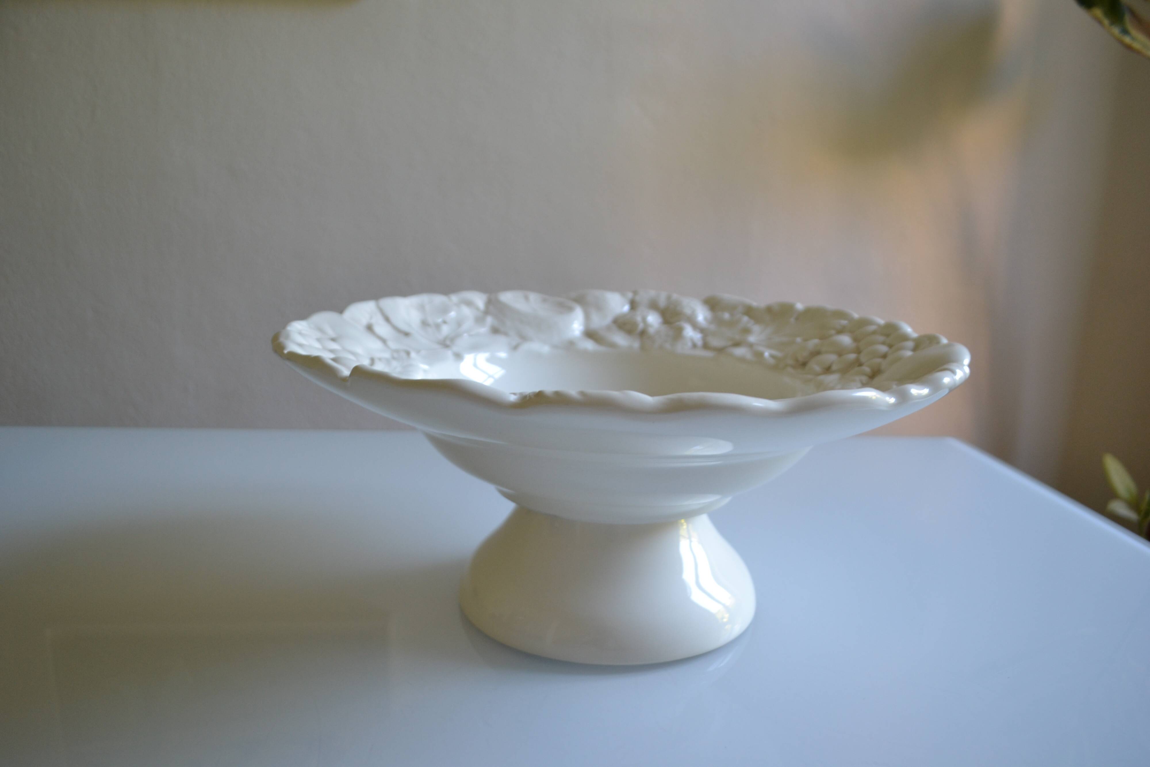 Geneviève Lethu "Mado" large earthenware slip bowl D: 38 cm