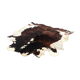 Vintage two-tone cowhide carpet