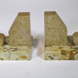 Pair of Marble Bookends from the Art Deco period