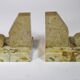 Pair of Marble Bookends from the Art Deco period