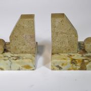 Pair of Marble Bookends from the Art Deco period