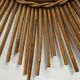 XL rattan sun mirror from the 50s/60s
