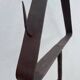 Floor-standing chandelier / antique candle holder, made of wrought iron.