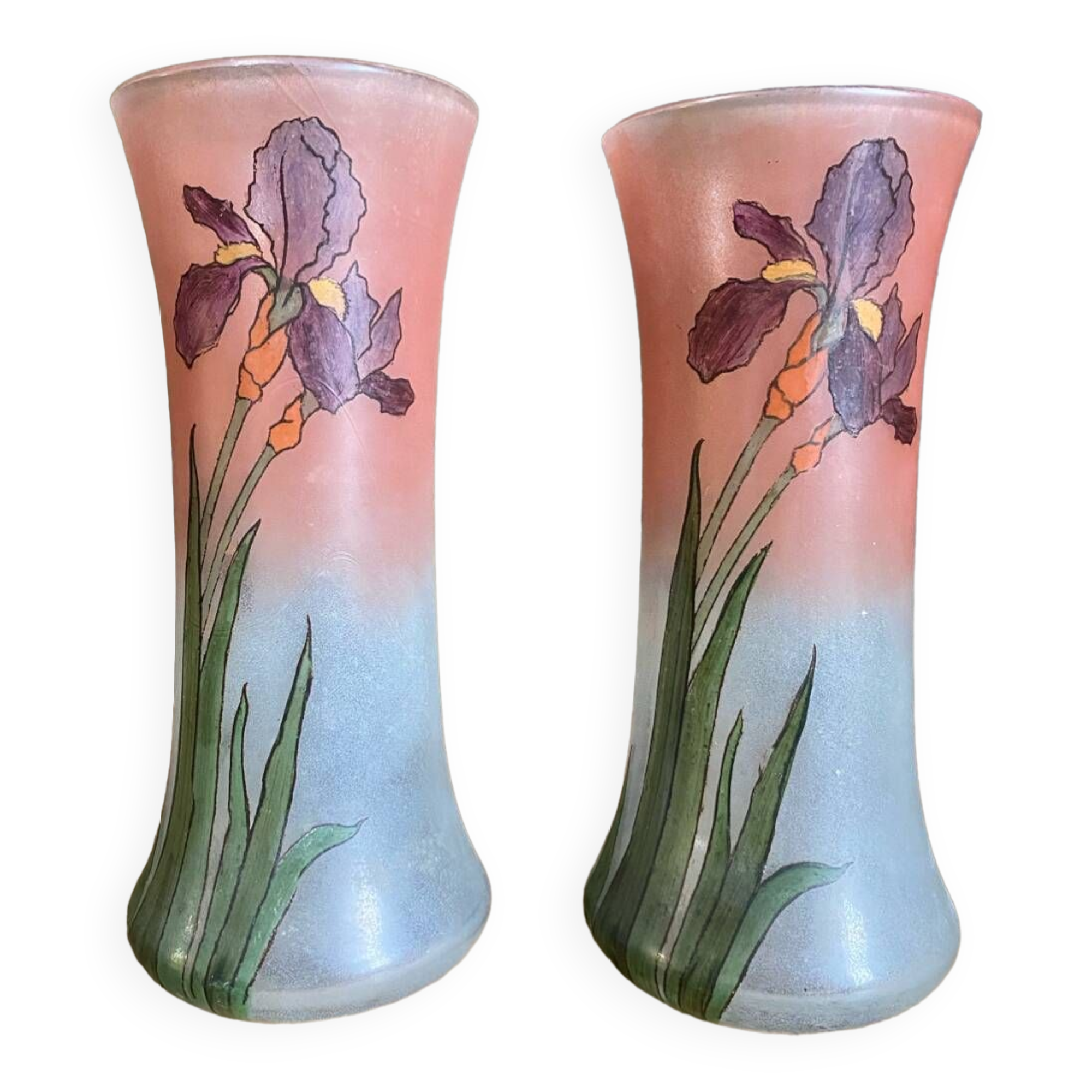 Paire de vases art nouveau début XXeme
