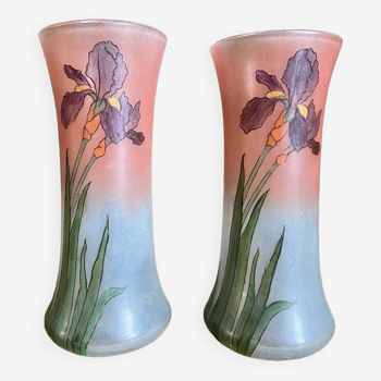 Paire de vases art nouveau début XXeme