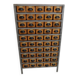 Vintage filing cabinet with 45 drawers