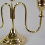 Vintage Brass Candlestick, Czechoslovakia, 1960's.