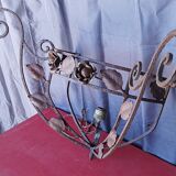 Art Deco wrought iron wall lamp
