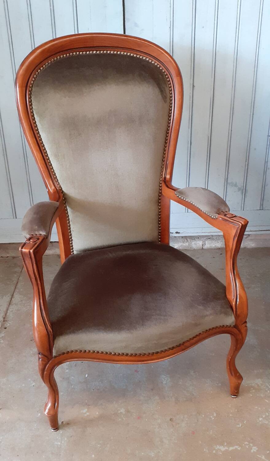 Pair of Voltaire armchairs.