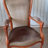 Paire de fauteuils Voltaire.