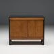 Brutalist De Coene Cabinet in Stained Oak, Belgium, 1970s