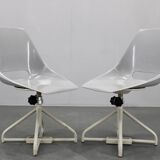 1960s Miroslav Navratil Pair of Fiberglass Chairs for Vertex, Czechoslovaki
