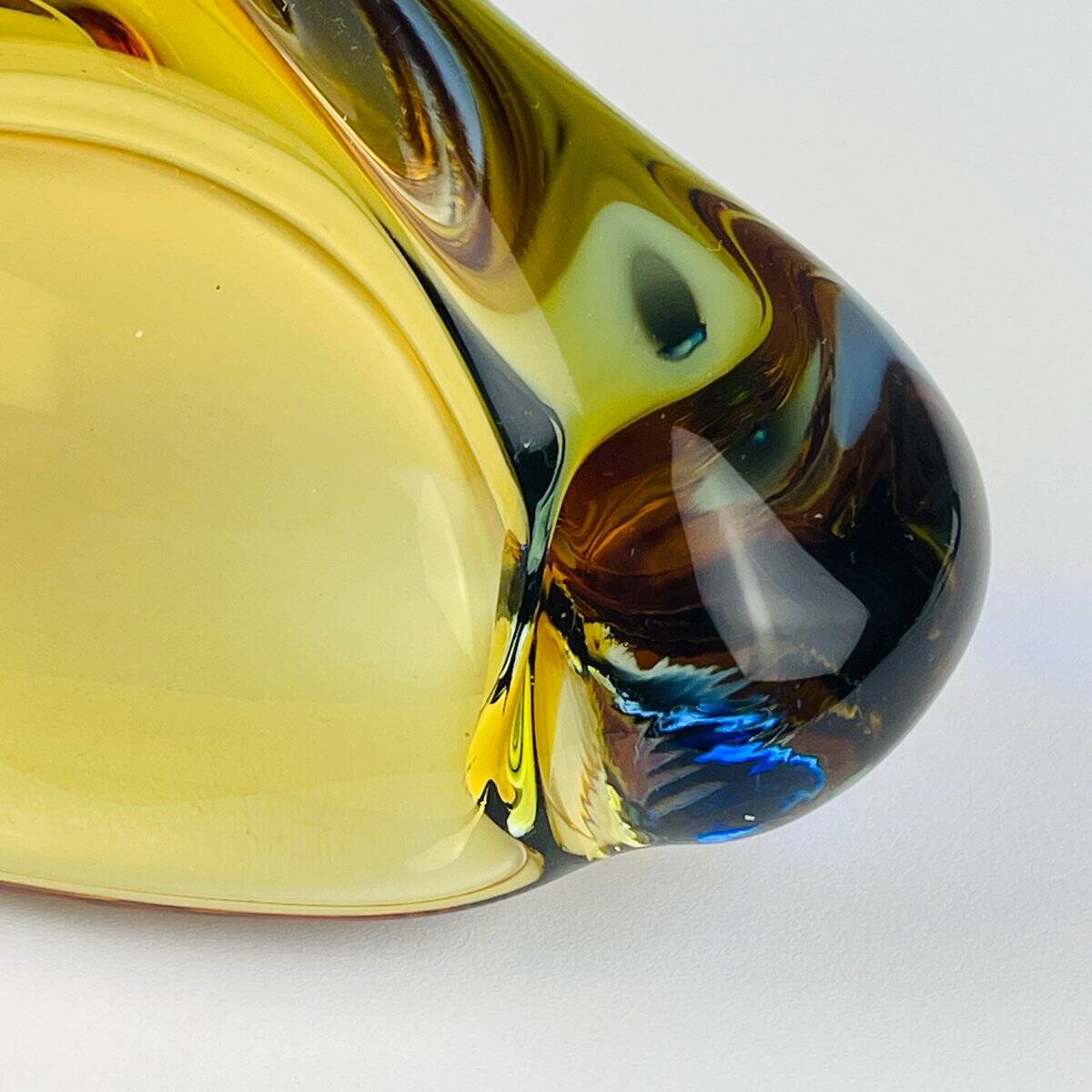 Bohemian Romana Ashtray by Hana Machovska for Mstisov Glassworks, 1960s