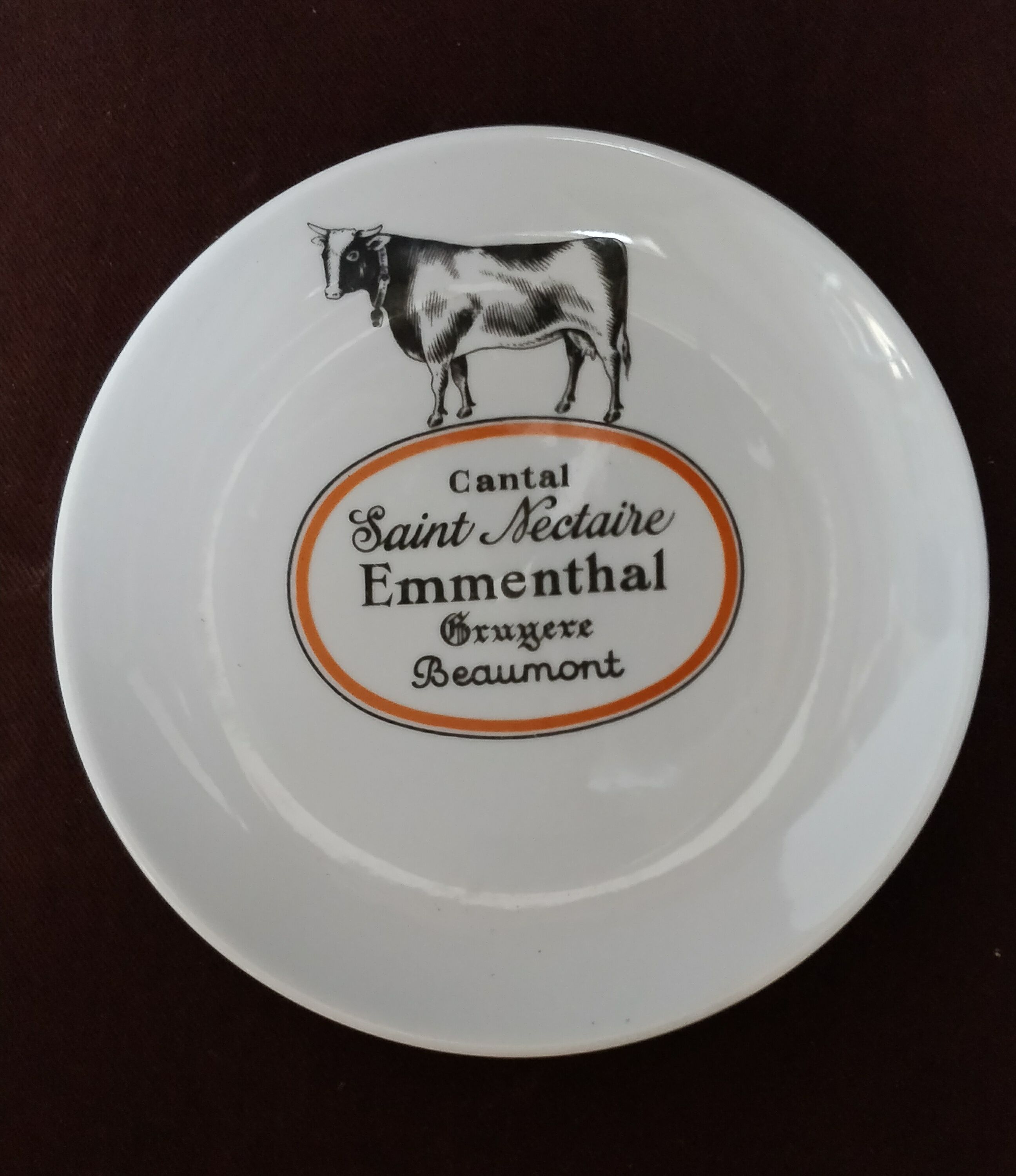 Cheese plates bistro porcelain chauvigny