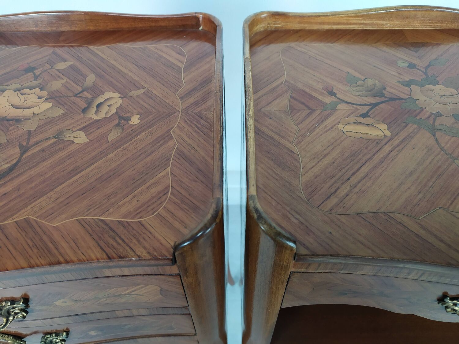 Pair of Louis XV style bedside tables