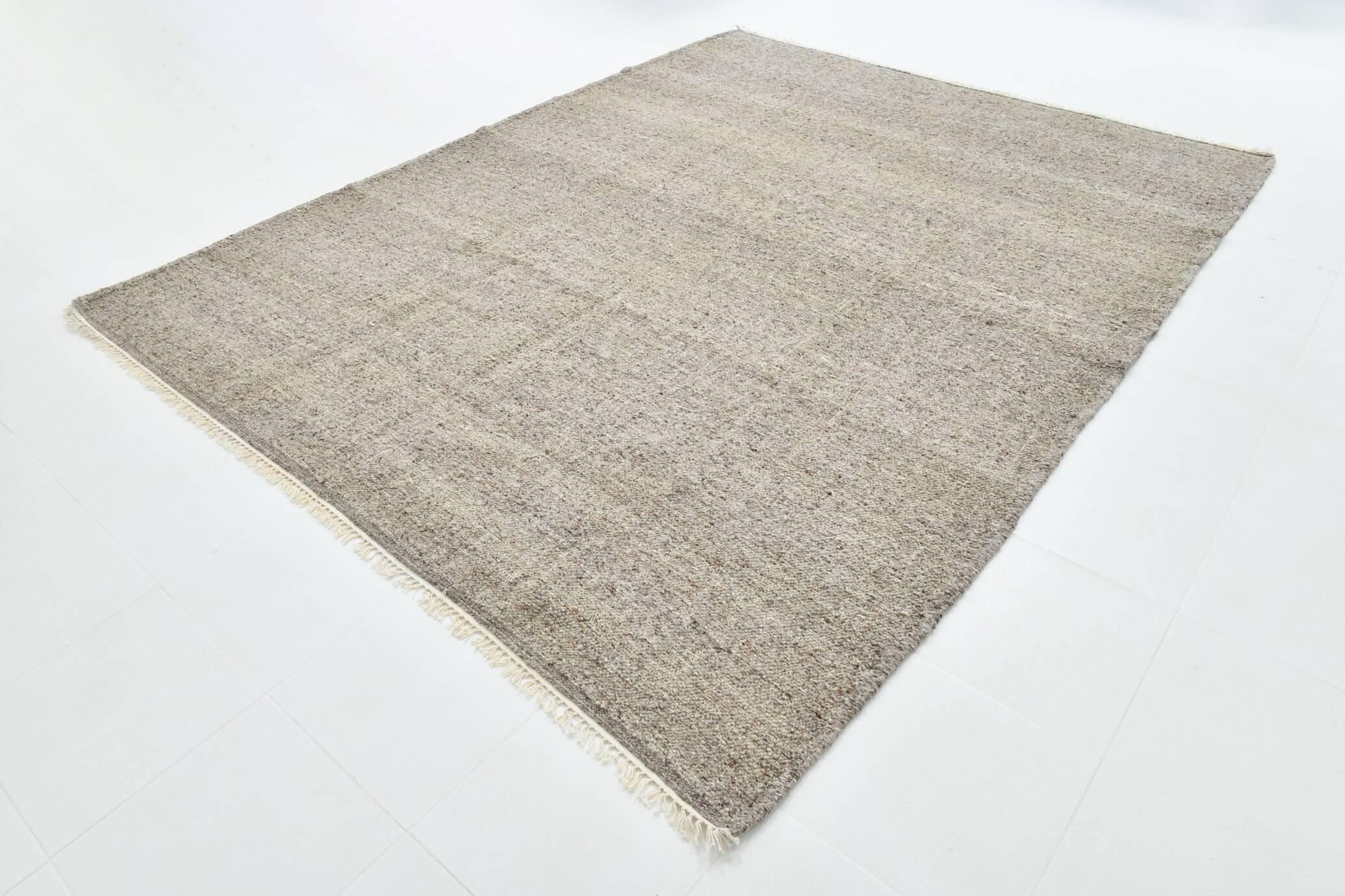 Mid Century Modern Handmade Wool Kilim Rug, 255x322Cm