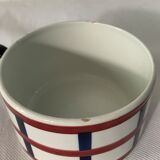 Pair of porcelain cups and cups Béarn HBCM Montereau