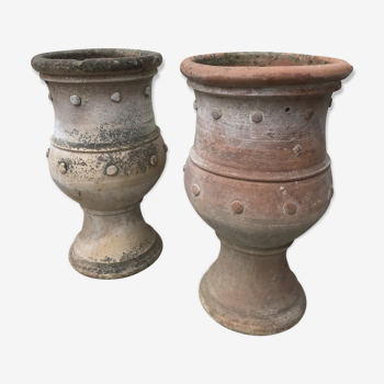 Paire de vases en terre cuite