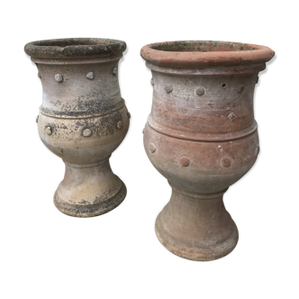 Paire de vases en terre cuite
