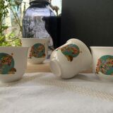 Multicolored floral cups