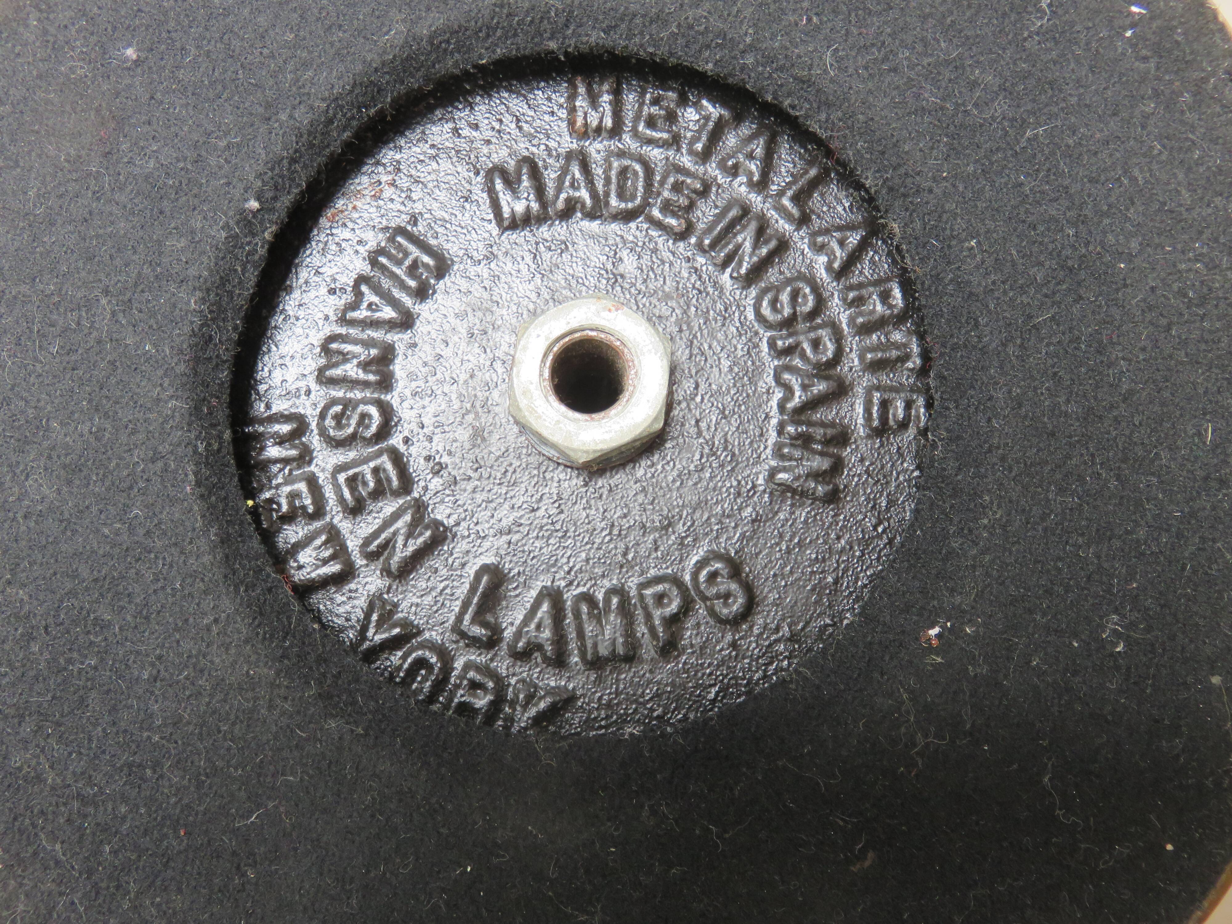 Metalarte lamp, G. Hansen, New York