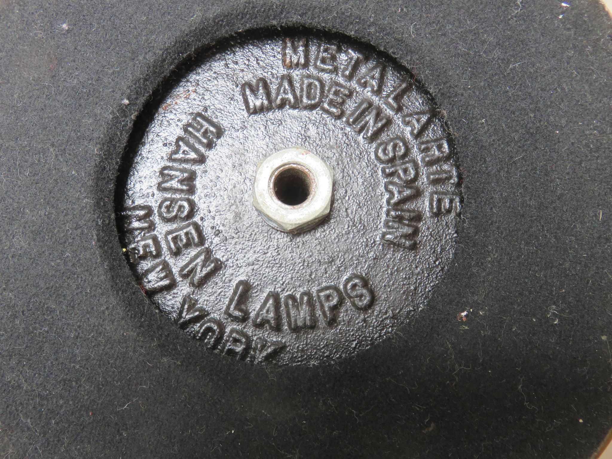 Metalarte lamp, G. Hansen, New York