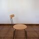 Set of 4 vintage/restored 70s/80s wooden and chrome bistro chairs.