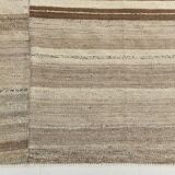 8x10 Kilim Brown & Cream Contemporary Kilim Rug, 233x293Cm