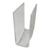 Magazine rack in plastic glass, vintage 1970s design by David Lang.
