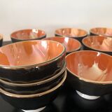 11 old Céranord Saint Amand Semi Vitrified bowls