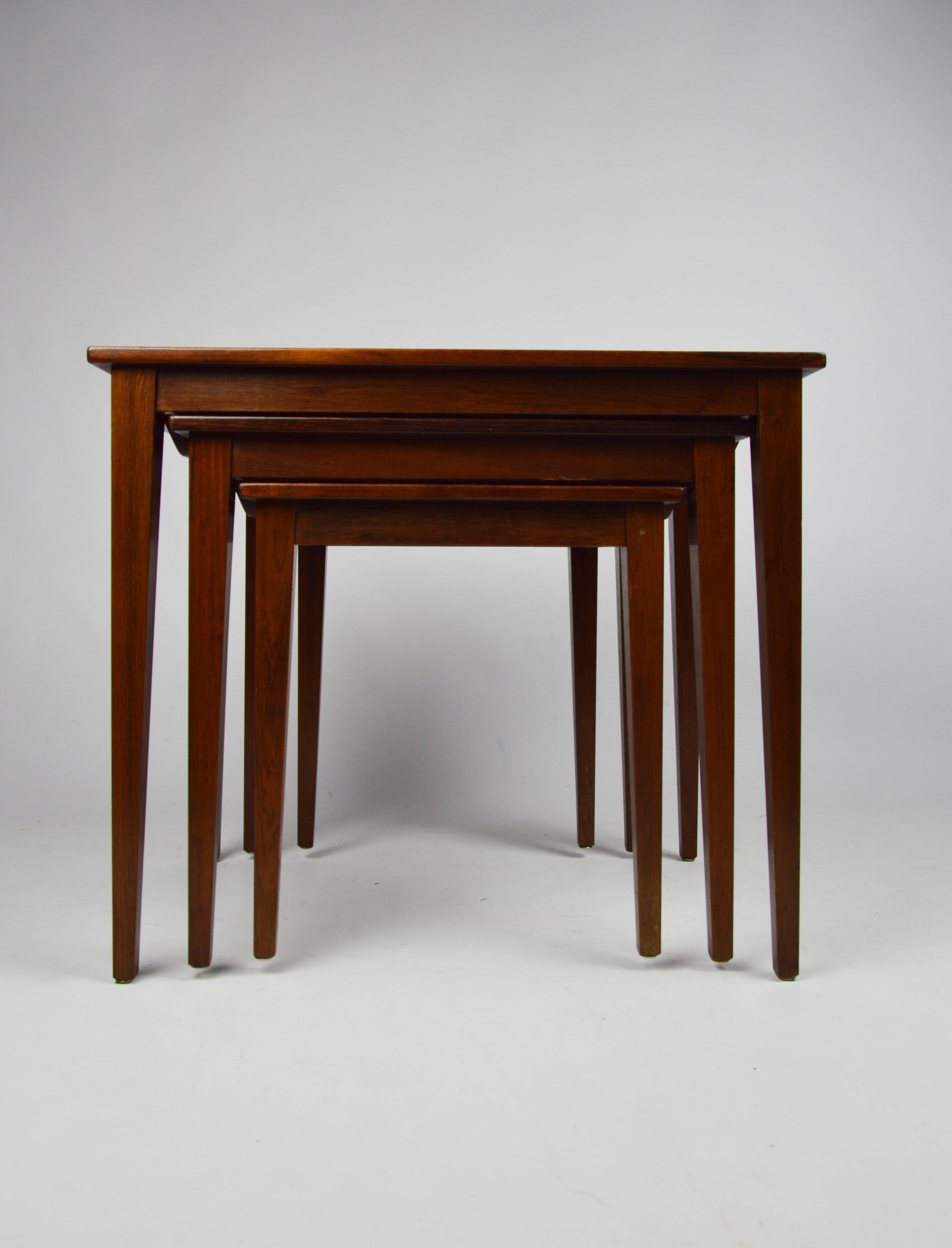 Set of three tables, 1970s