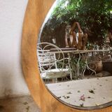 Scandinavian wooden mirror 49x39