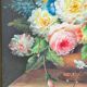 Oil on canvas W. Kerling still life with flowers