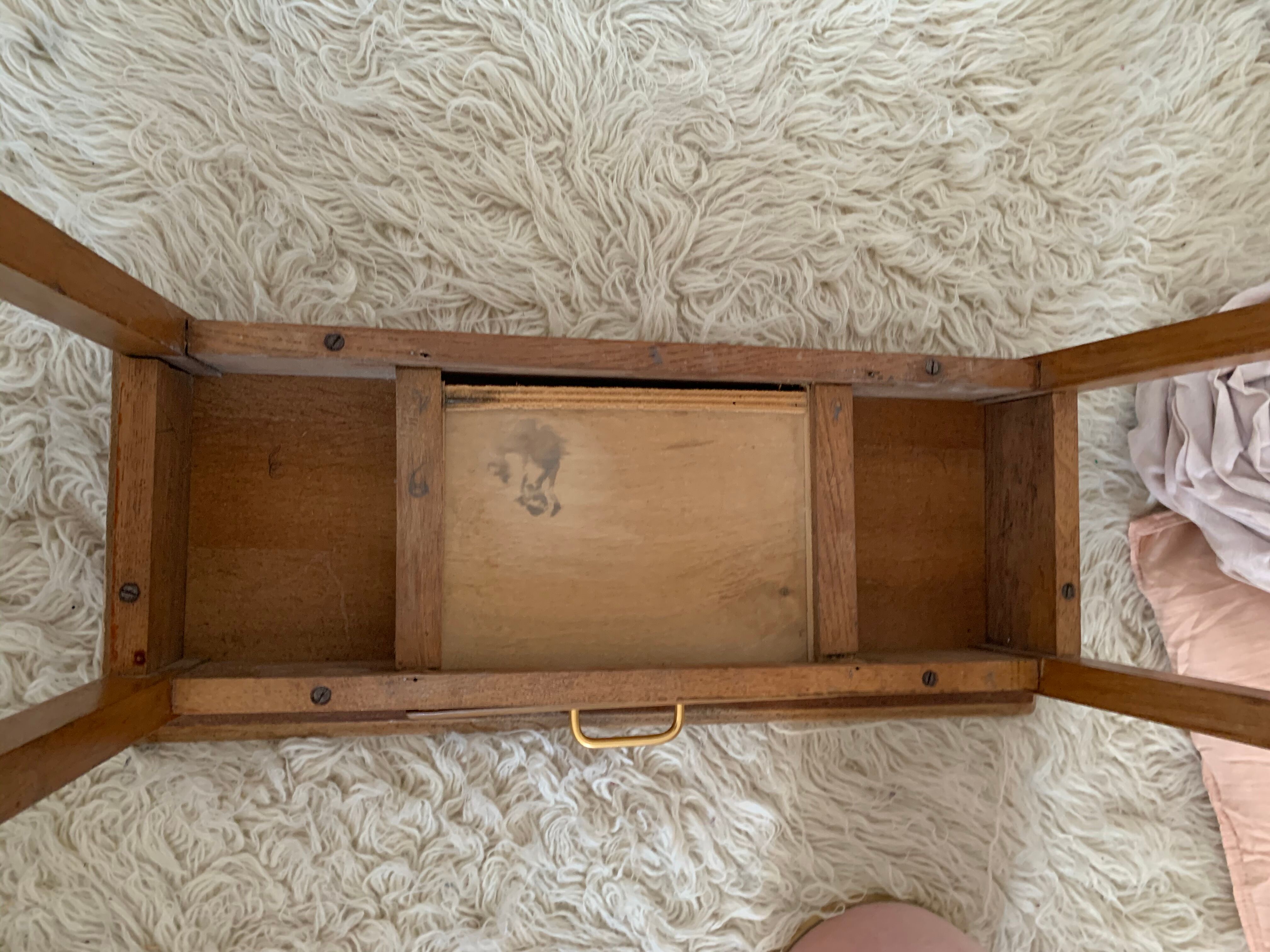 Console en chêne 1960