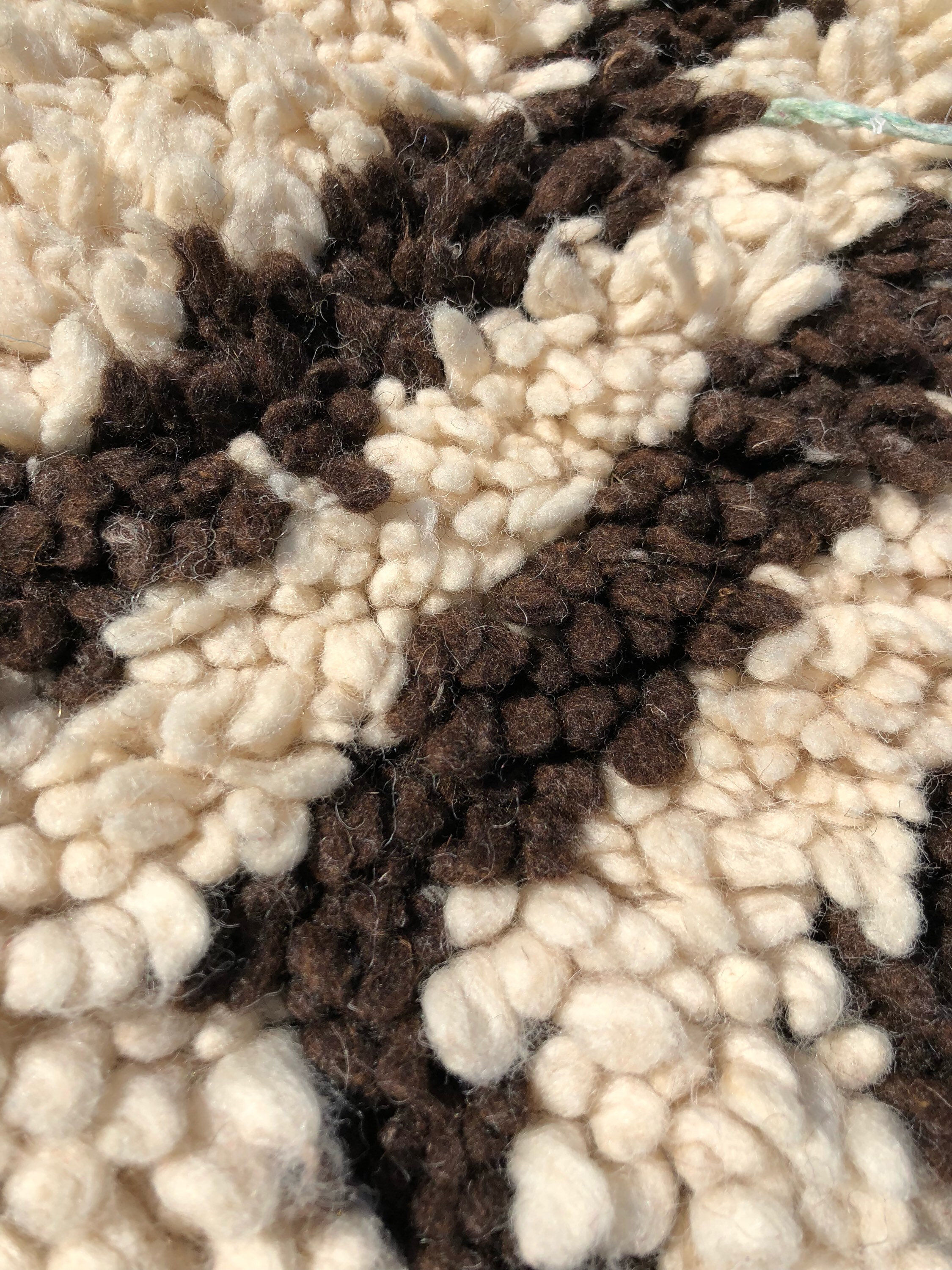 Berber carpet Beni Ourain vintage 190x100cm