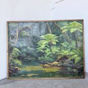 Oil painting "jungle" forest landscape