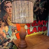 Beautiful wooden lamp