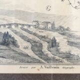 Ancient region engraving "the low pyrenees"